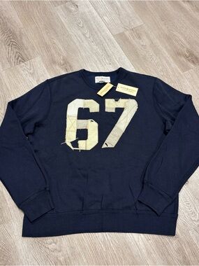 Rare Vintage DENIM & SUPPLY Ralph Lauren #67 Patchwork Sweatshirt 2000s Polo XL